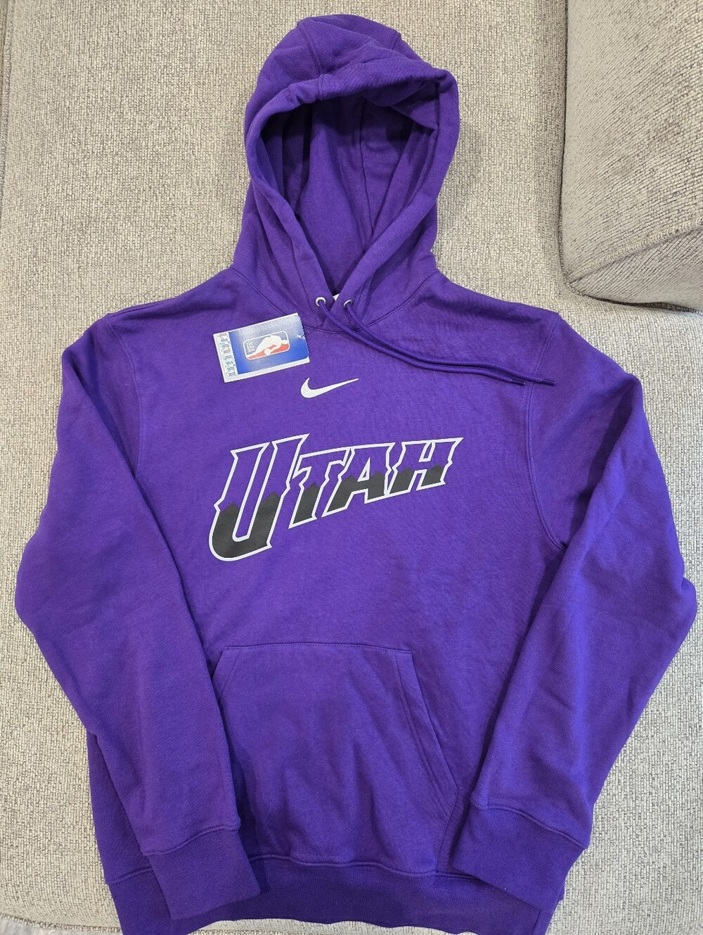 Nike Utah Jazz Purple NBA Fleece Pullover Hoodie - Men’s Small